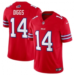 Buffalo Bills 14 Stefon Diggs Red 2023 F U S E Vapor Untouchable Limited Stitched Jersey