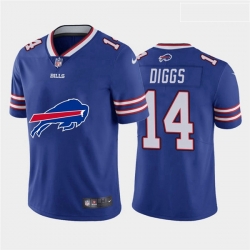 Buffalo Bills 14 Stefon Diggs Royal Team Big Logo Vapor Untouchable Limited Jersey