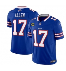 Buffalo Bills 17 Josh Allen Blue 2023 F U S E With 4 Star C Patch Vapor Untouchable Limited Stitched Jersey