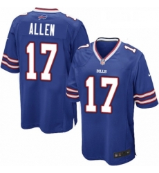 Buffalo Bills 17 Josh Allen Game Royal Blue Team Color NFL Jersey