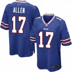 Buffalo Bills 17 Josh Allen Game Royal Blue Team Color NFL Jersey