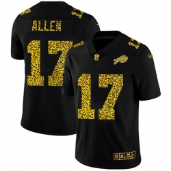 Buffalo Bills 17 Josh Allen Leopard Print Fashion Vapor Limited NFL Jersey Black