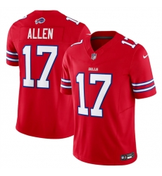 Buffalo Bills 17 Josh Allen Red 2023 F U S E Vapor Untouchable Limited Stitched Jersey
