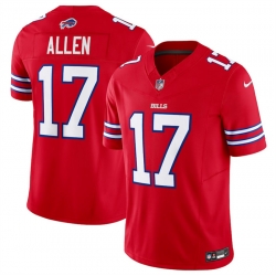 Buffalo Bills 17 Josh Allen Red 2023 F U S E Vapor Untouchable Limited Stitched Jersey