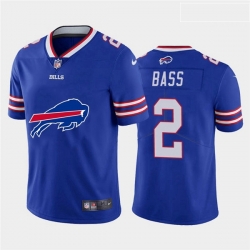 Buffalo Bills 2 Tyler Bass Royal Team Big Logo Vapor Untouchable Limited Jersey