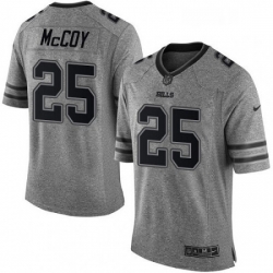 Buffalo Bills 25 LeSean McCoy Limited Gray Gridiron NFL Jersey