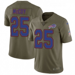 Buffalo Bills 25 LeSean McCoy Limited Olive 2017 Salute To Service NFL Jersey