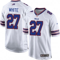 Buffalo Bills 27 TreDavious White Game White NFL Jersey