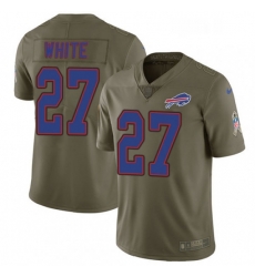 Buffalo Bills 27 TreDavious White Limited Olive 2017 Salute To Service NFL Jersey
