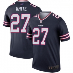 Buffalo Bills 27 Tre'Davious White White Legend Inverted Navy Jersey