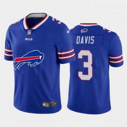 Buffalo Bills 3 Gabriel Davis Royal Team Big Logo Vapor Untouchable Limited Jersey