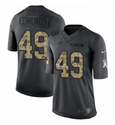Buffalo Bills 49 Tremaine Edmunds Limited Black 2016 Salute To Service NFL Jersey