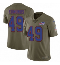 Buffalo Bills 49 Tremaine Edmunds Limited Olive 2017 Salute To Service NFL Jersey