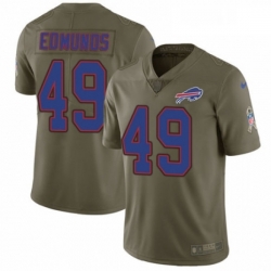 Buffalo Bills 49 Tremaine Edmunds Limited Olive 2017 Salute To Service NFL Jersey