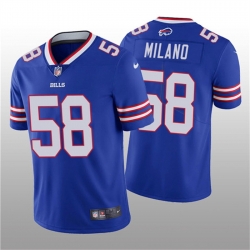 Buffalo Bills 58 Matt Milano 2022 Royal Vapor Untouchable Limited Stitched Jersey