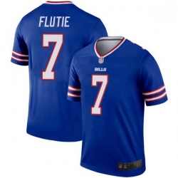 Buffalo Bills 7 Doug Flutie Royal Legend Jersey