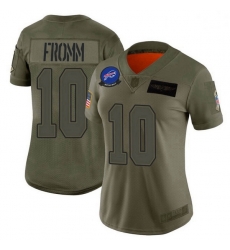 Women's Buffalo Bills 10 Jake Fromm Camo Limited 2019 Salute To Service Jersey