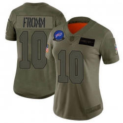Women's Buffalo Bills 10 Jake Fromm Camo Limited 2019 Salute To Service Jersey