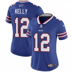 Women's Buffalo Bills 12 Jim Kelly Elite Royal Blue Team Color NFL Jersey