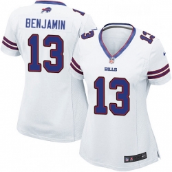 Women's Buffalo Bills 13 Kelvin Benjamin Game White NFL Jersey