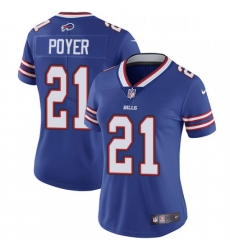 Women's Buffalo Bills 21 Jordan Poyer Elite Royal Blue Team Color NFL Jersey