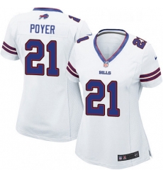 Women's Buffalo Bills 21 Jordan Poyer Game White NFL Jersey