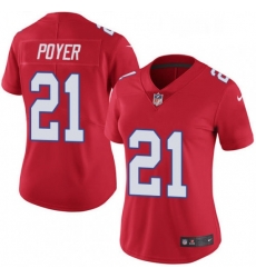 Women's Buffalo Bills 21 Jordan Poyer Limited Red Rush Vapor Untouchable NFL Jersey
