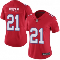 Women's Buffalo Bills 21 Jordan Poyer Limited Red Rush Vapor Untouchable NFL Jersey
