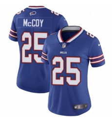 Women's Buffalo Bills 25 LeSean McCoy Royal Blue Team Color Vapor Untouchable Limited Player NFL Jersey