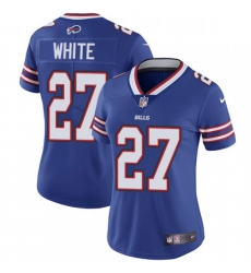 Women's Buffalo Bills 27 TreDavious White Elite Royal Blue Team Color NFL Jersey