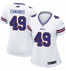 Women's Buffalo Bills 49 Tremaine Edmunds Game White NFL Jersey