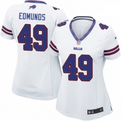 Women's Buffalo Bills 49 Tremaine Edmunds Game White NFL Jersey