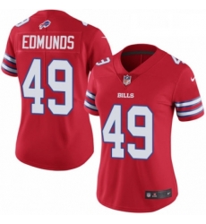 Women's Buffalo Bills 49 Tremaine Edmunds Limited Red Rush Vapor Untouchable NFL Jersey