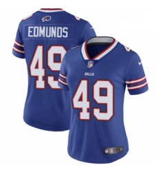 Women's Buffalo Bills 49 Tremaine Edmunds Royal Blue Team Color Vapor Untouchable Limited Player NFL Jersey