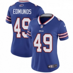Women's Buffalo Bills 49 Tremaine Edmunds Royal Blue Team Color Vapor Untouchable Limited Player NFL Jersey