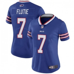 Women's Buffalo Bills 7 Doug Flutie Royal Limited Team Color Vapor Untouchable Jersey