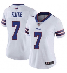 Women's Buffalo Bills 7 Doug Flutie White Limited Color Rush Vapor Untouchable Jersey