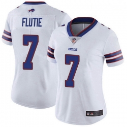 Women's Buffalo Bills 7 Doug Flutie White Limited Color Rush Vapor Untouchable Jersey