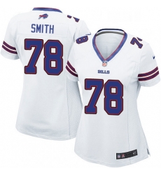 Women's Buffalo Bills 78 Bruce Smith Game White NFL Jersey