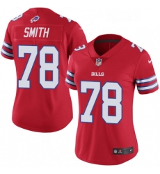 Women's Buffalo Bills 78 Bruce Smith Limited Red Rush Vapor Untouchable NFL Jersey