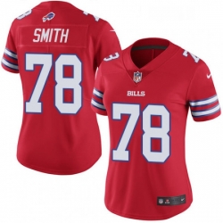 Women's Buffalo Bills 78 Bruce Smith Limited Red Rush Vapor Untouchable NFL Jersey