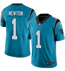 Carolina Panthers 1 Cam Newton Limited Blue Rush Vapor Untouchable NFL Jersey
