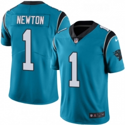 Carolina Panthers 1 Cam Newton Limited Blue Rush Vapor Untouchable NFL Jersey