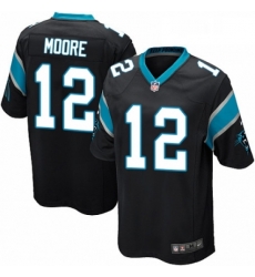 Carolina Panthers 12 DJ Moore Game Black Team Color NFL Jersey