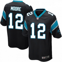 Carolina Panthers 12 DJ Moore Game Black Team Color NFL Jersey