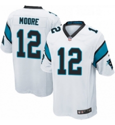 Carolina Panthers 12 DJ Moore Game White NFL Jersey