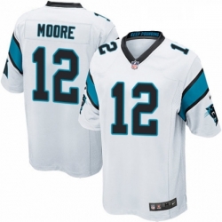 Carolina Panthers 12 DJ Moore Game White NFL Jersey