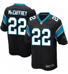 Carolina Panthers 22 Christian McCaffrey Game Black Team Color NFL Jersey