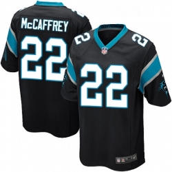 Carolina Panthers 22 Christian McCaffrey Game Black Team Color NFL Jersey