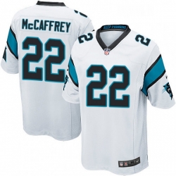 Carolina Panthers 22 Christian McCaffrey Game White NFL Jersey